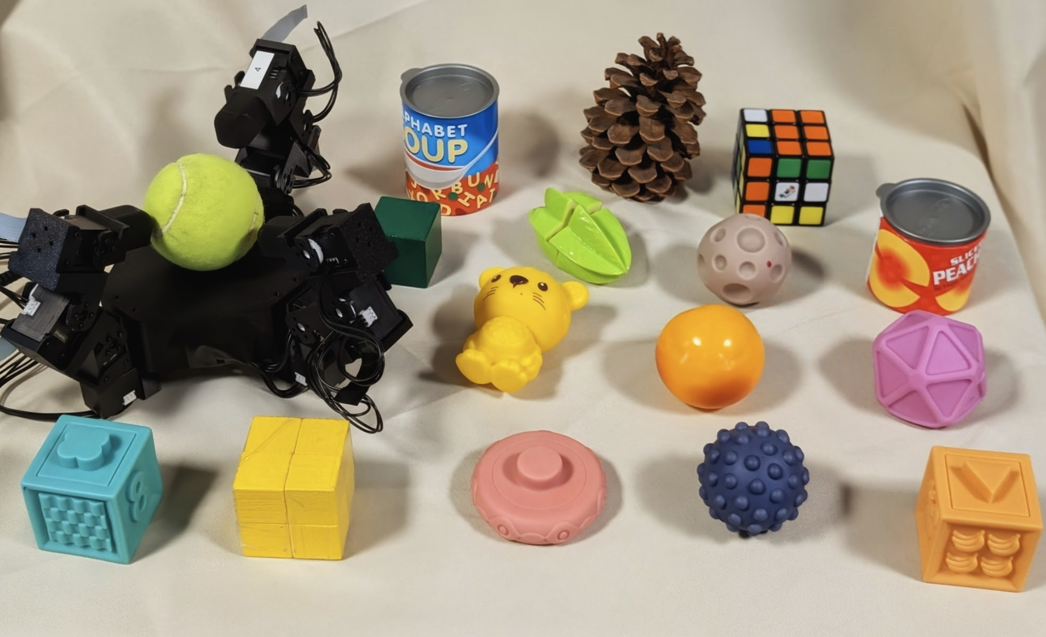 Hand with real world objects